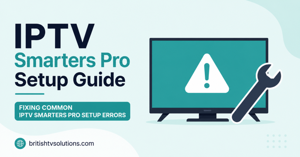Fixing common IPTV Smarters Pro setup errors