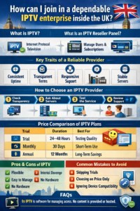 a reliable IPTV provider in the UK