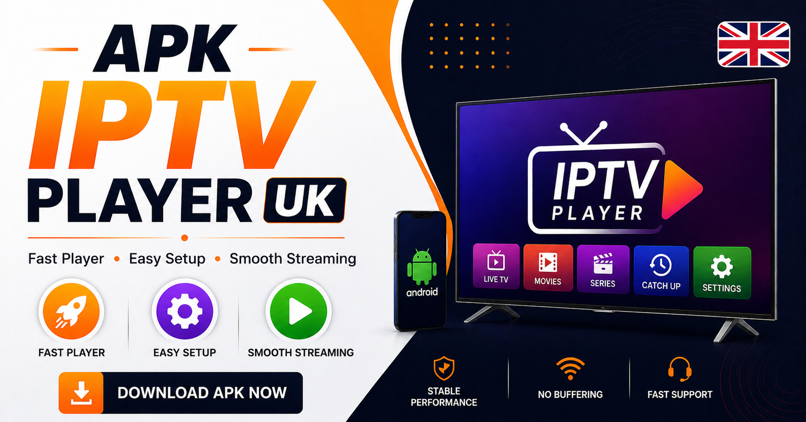 APK IPTV Player UK