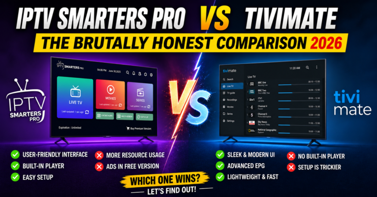 IPTV Smarters Pro vs TiviMate