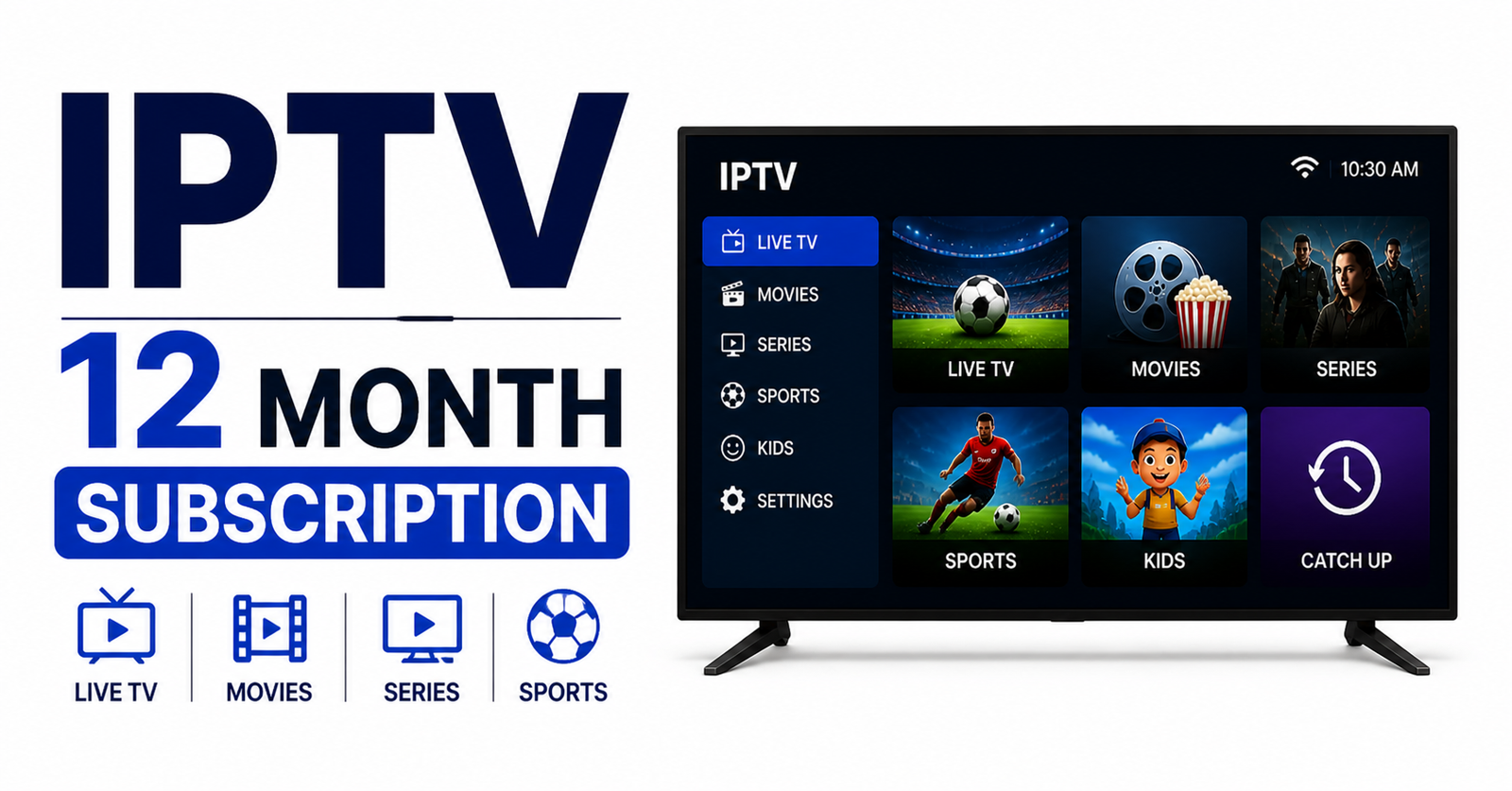 IPTV 12 Month Subscription