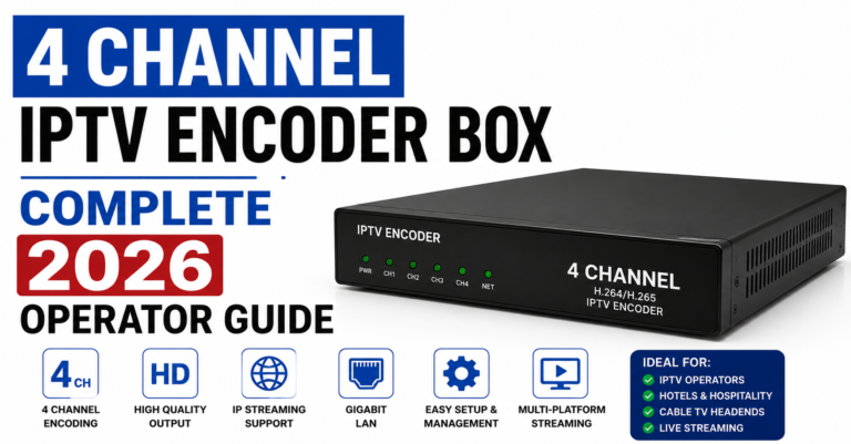 4 Channel IPTV Encoder Box