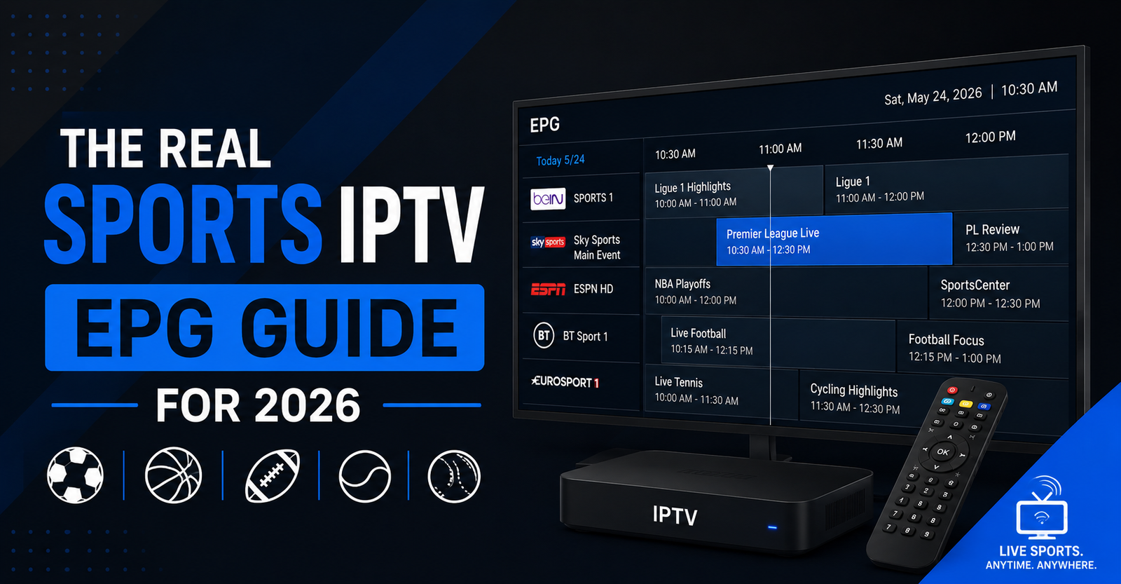 Sports IPTV EPG Guide
