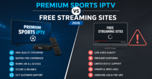 Premium Sports IPTV vs Free Streaming Sites