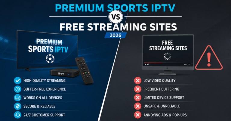 Premium Sports IPTV vs Free Streaming Sites